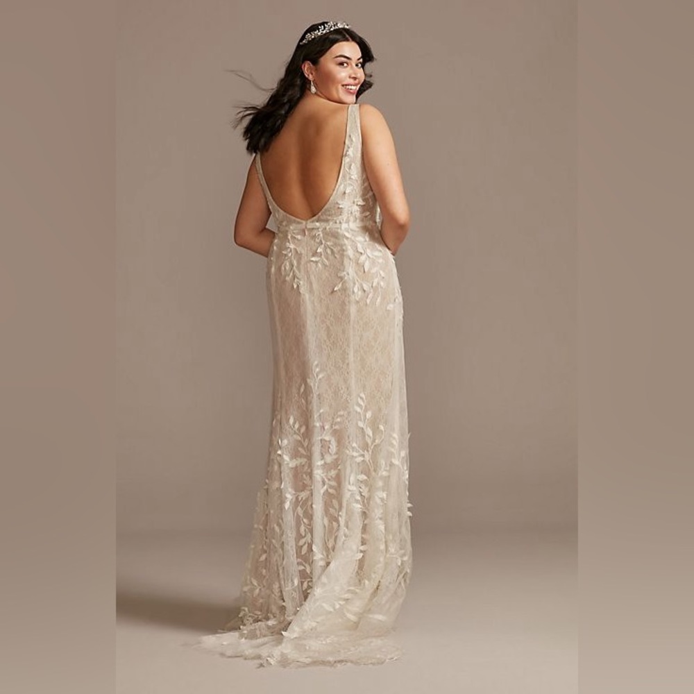 Melissa Sweet White Lace Wedding Dress - Picture 5 of 8